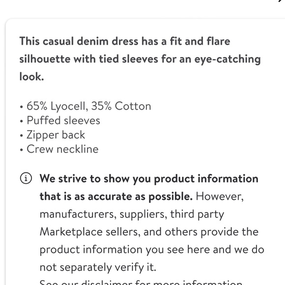 Woman’s denim dress NWT size M - Picture 14 of 14